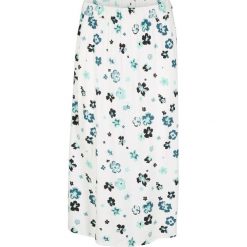 Spódnica midi z rozcięciem, w kwiaty bonprix biały w kwiaty. Białe spódniczki damskie bonprix, w kwiaty, midi. Za 79,99 zł.
