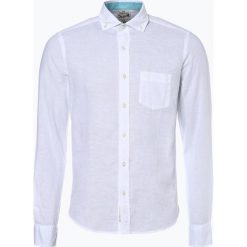 Koszule męskie: DENIM by Nils Sundström – Męska koszula z dodatkiem lnu, czarny