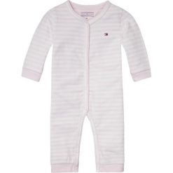TOMMY HILFIGER Śpiochy/body 'STRIPE JERSEY BABY COVERALL' stary róż. Czerwone body niemowlęce TOMMY HILFIGER, w paski, z bawełny. Za 230,60 zł.