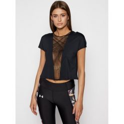 Koszulka techniczna Under Armour Ua Misty Embroidery 1329130. Czarne koszulki damskie polo Under Armour, xs, bez wzorów, z elastanu, bez rękawów. W wyprzedaży za 149,00 zł.