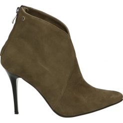 Botki - 19-58 VEL POM. Brązowe botki damskie zamszowe marki Venezia. Za 379,00 zł.