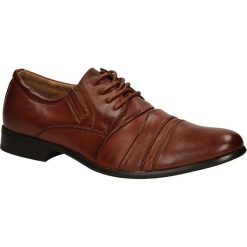 Brązowe buty wizytowe sznurowane Casu 1112-3. Brązowe buty wizytowe męskie Casu, na sznurówki. Za 59,99 zł.