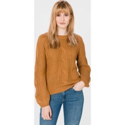 Vero Moda Allie Sweter Brązowy. Pomarańczowe bluzy damskie Vero Moda, s, bez wzorów, z materiału, bez rękawów, bez kaptura. Za 131,95 zł.