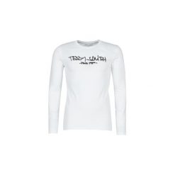 T-shirty z długim rękawem Teddy Smith TICLASS 4. Białe t-shirty męskie Teddy Smith, xl, bez wzorów, bez kołnierzyka, długie. Za 89,00 zł.