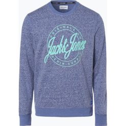 Jack & Jones - Męska bluza nierozpinana – Jorhazy, niebieski. Niebieskie bluzy męskie Jack & Jones, s, z napisami, vintage, bez kołnierzyka, bez rękawów, bez kaptura. Za 129,95 zł.