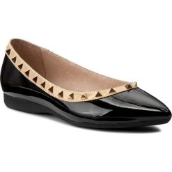 Baleriny damskie: Baleriny LA BALLERINA – 52101-2 Vern Nero/Vern Beige
