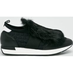 Pollini - Buty. Czarne buty sportowe damskie marki Pollini, bez wzorów, ze skóry, sportowe. W wyprzedaży za 729,90 zł.