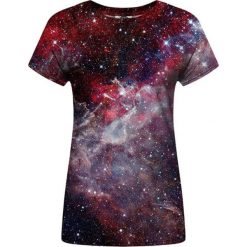 T-shirty damskie: T-shirt w kolorze czerwono-czarnym ze wzorem