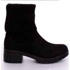 Botki damskie ze ściągaczem czarne ZX2804 Black. Czarne botki damskie ButyModne, z okrągłym noskiem, na niskim obcasie, na obcasie, bez zapięcia. W wyprzedaży za 109,00 zł.