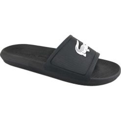 Lacoste Croco Slide 119 1 737CMA0018312 44,5 Czarne. Czarne kapcie męskie Lacoste, z syntetyku. W wyprzedaży za 149,99 zł.