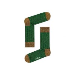 Skarpetki WOOL Happy Socks TT22-075. Zielone skarpetki męskie marki Happy Socks, z tkaniny. Za 36,00 zł.