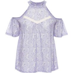 T-shirt z wycięciami bonprix jasny lila w kwiaty. Fioletowe t-shirty damskie bonprix, w kwiaty, z koronki, ze stójką. Za 29,99 zł.
