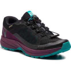 Buty SALOMON - Xa Elevate Gtx W GORE-TEX 406128 20 V0 Black/Potent Purple/Tropical Green. Czarne buty sportowe damskie Salomon, bez wzorów, z tworzywa sztucznego, sportowe, do biegania, gore-tex. W wyprzedaży za 439,00 zł.