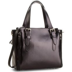 Torebka CREOLE - K10575 Czarny. Czarne torebki klasyczne damskie Creole, bez wzorów, ze skóry, eleganckie, na ramię, bez dodatków. Za 299,00 zł.