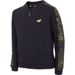 Bluza chłopięca (122-164) JBLM204 - granat. Czarne bluzy chłopięce marki 4F JUNIOR, bez wzorów, z materiału, bez rękawów, bez kaptura. Za 89,99 zł.