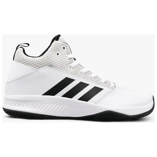 Adidas Ilation 2.0 buty męskie, biały, rozmiar 45 1/3. Białe buty sportowe męskie Adidas, ze skóry, z paskami, do koszykówki. W wyprzedaży za 152,99 zł.