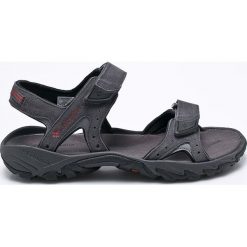 Columbia - Sandały Santiam 2 Strap. Czarne kapcie męskie marki Columbia, bez wzorów, ze skóry. W wyprzedaży za 259,90 zł.