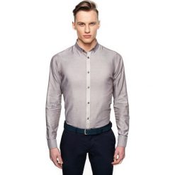 Koszula bexley 26861 długi rękaw slim fit brąz. Szare koszule męskie slim Recman, m, z długim rękawem. Za 139,00 zł.