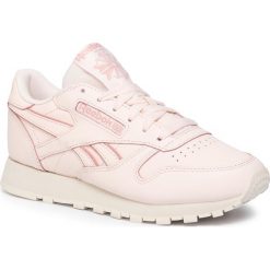 Buty Reebok - Cl Lthr DV8432 Pale Pink/Paperwhite/Chlk. Różowe półbuty damskie Reebok, bez wzorów, ze skóry ekologicznej, bez obcasa, na płaskiej podeszwie, bez zapięcia. W wyprzedaży za 269,00 zł.