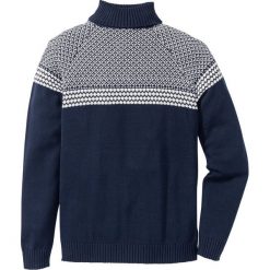 Golfy męskie: Sweter z golfem Regular Fit bonprix ciemnoniebieski