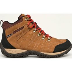 Columbia - Buty. Szare buty trekkingowe męskie Columbia, ze skóry, na sznurówki, outdoorowe. W wyprzedaży za 469,90 zł.
