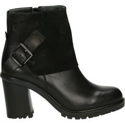 Botki - 01402 PLA BLA. Czarne botki damskie na zamek Venezia, ze skóry. Za 379,00 zł.