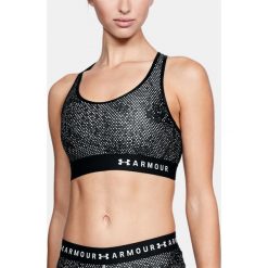 Biustonosze sportowe: Under Armour Biustonosz Mid Kehole Print czarno-biały r. L (1307197-094)