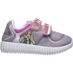 Sneakersy w kolorze szarym. Szare trampki dziewczęce Barbie, Miss Sixty, bez wzorów, bez zapięcia. W wyprzedaży za 65,95 zł.