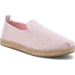 Espadryle TOMS - Deconstructed Alpargata Rope 10011726 Blossom Slub Chambray. Różowe espadryle damskie marki Toms, bez wzorów, z tworzywa sztucznego, bez obcasa. W wyprzedaży za 189,00 zł.