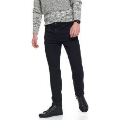 Spodnie długie męskie slim, 5pocket. Czarne spodnie męskie na wiosnę, m, w paski, klasyczne, długie. Za 139,99 zł.