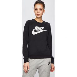 Nike - Bluza. Czarne bluzy damskie Nike, s, z nadrukiem, z bawełny, bez rękawów, bez kaptura. W wyprzedaży za 249,90 zł.
