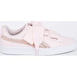 Puma - Buty Basket Heart Canvas Wn's. Brązowe buty sportowe damskie Puma, z materiału. W wyprzedaży za 249,90 zł.