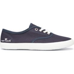 Tom Tailor Tenisówki Niebieski. Niebieskie trampki i tenisówki damskie Tom Tailor, bez wzorów, z materiału, bez zapięcia. Za 216,95 zł.