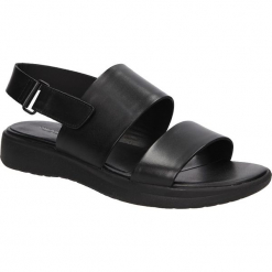 SANDAŁY VAGABOND LOLA 4133-201-20. Czarne sandały damskie marki Vagabond, bez wzorów, bez obcasa, bez zapięcia. Za 229,99 zł.