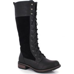 Kozaki "Elina" w kolorze czarnym. Czarne buty zimowe damskie Kimberfeel. W wyprzedaży za 346,95 zł.