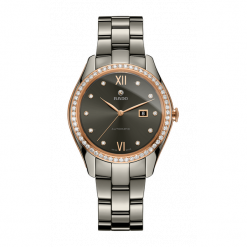 ZEGAREK RADO Hyperchrome R32 523 70 2. Szare zegarki damskie RADO, złote. Za 30170,00 zł.