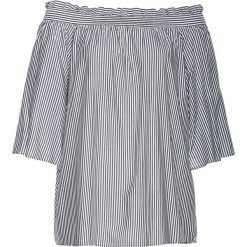 Tunika bonprix czarno-biały w paski. Czarne tuniki damskie bonprix, w paski, bez kołnierzyka, bez rękawów. Za 32,99 zł.