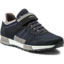 Sneakersy GEOX - A Alfier B. A J826NA 014AF C0661 D Navy/Grey. Niebieskie trampki chłopięce Geox, bez wzorów, ze skóry ekologicznej, na rzepy. Za 309,00 zł.