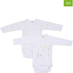 Body (2 szt.) w kolorze białym. Białe body niemowlęce Absorba & DIM, z nadrukiem, z bawełny, bez rękawów. W wyprzedaży za 35,95 zł.