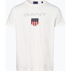 Gant - T-shirt męski, beżowy. Brązowe t-shirty męskie GANT, m, z nadrukiem, bez kołnierzyka. Za 179,95 zł.