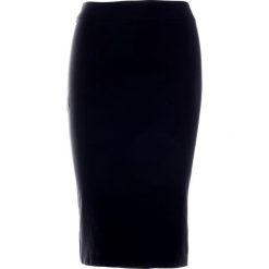 Spódnica - 10-5318 NERO. Czarne spódniczki damskie Unisono, na co dzień, s, bez wzorów, z elastanu, midi, ołówkowe. Za 39,00 zł.