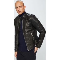 G-Star Raw - Kurtka skórzana. Czarne płaszcze męskie G-Star RAW, xl, bez wzorów, z elastanu, retro, krótkie, bez kaptura. W wyprzedaży za 1799,00 zł.