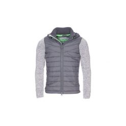 Kurtki pikowane Superdry Storm Hybrid Ziphood. Szare kurtki męskie Superdry, m, bez wzorów, bez kaptura. Za 348,62 zł.