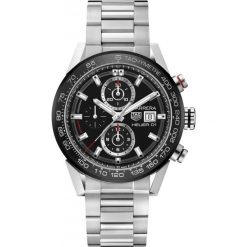 ZEGAREK TAG HEUER CARRERA CALIBER CAR201Z.BA0714. Szare zegarki męskie TAG HEUER, ze stali. Za 21590,00 zł.