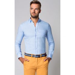 Koszula Błękitna Effie. Niebieskie koszule męskie LANCERTO, na lato, m, z bawełny, eleganckie. Za 299,90 zł.