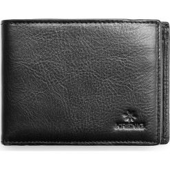 Portfel skórzany męski KRENIG Classic 12058 czarny. Czarne portfele męskie Krenig, bez wzorów. Za 129,99 zł.