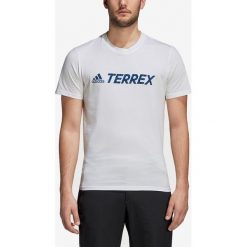 Adidas Performance Koszulka Biały. Białe podkoszulki męskie adidas Performance, z nadrukiem, z bawełny, z krótkim rękawem. Za 137,95 zł.