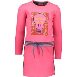 Sukienka w kolorze różowym. Czerwone sukienki dziewczęce marki Kidz-Art, mini. W wyprzedaży za 95,95 zł.