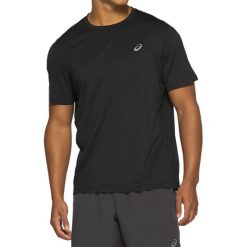 Asics Race SS Top Tee 2011A781-002. Czarne t-shirty męskie Asics, m, bez wzorów, z poliesteru, bez kołnierzyka. W wyprzedaży za 109,99 zł.