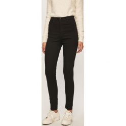 Answear - Jeansy. Czarne jeansy damskie ANSWEAR, xxl, z podwyższonym stanem. W wyprzedaży za 79,90 zł.